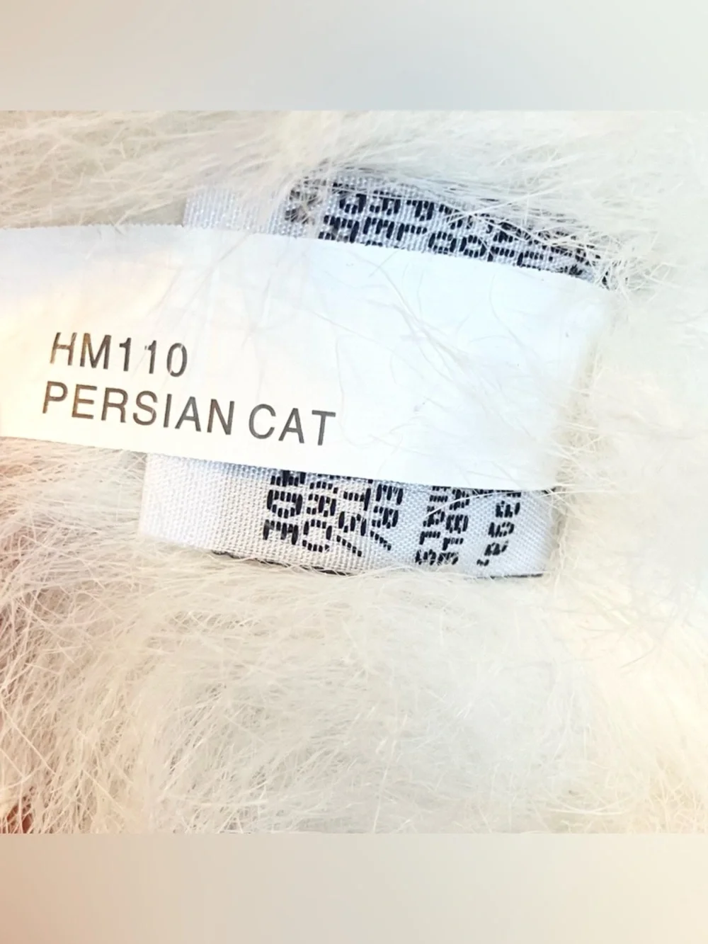 Ganz Webkinz HM110 PERSIAN‎ CAT White Plush Kitty Cat Stuffed Animal NO CODE